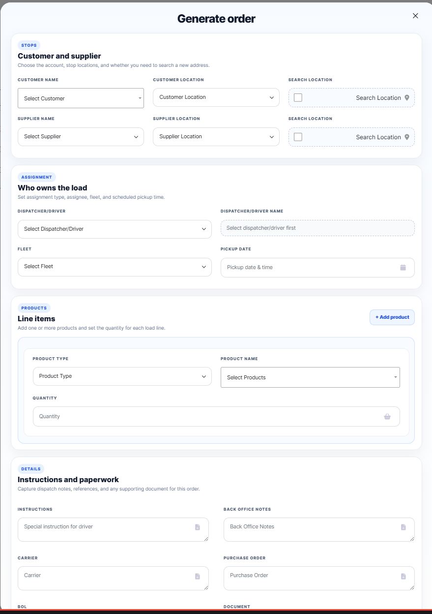 Deliver mobile order workflow